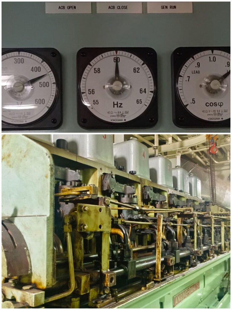 In ship what conclusion can be drawn when the the generator frequency drops while the load remains constant?