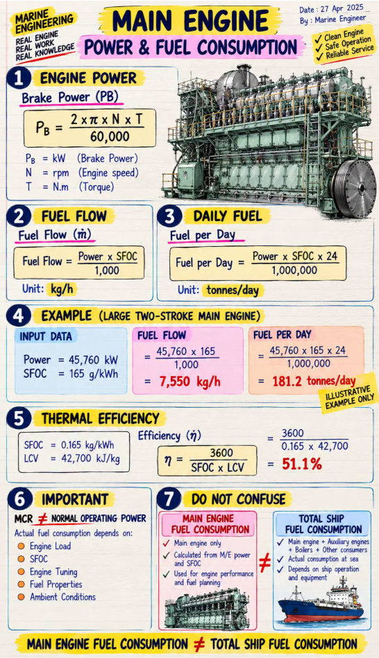 Main Engine Power vs Fuel Consumption